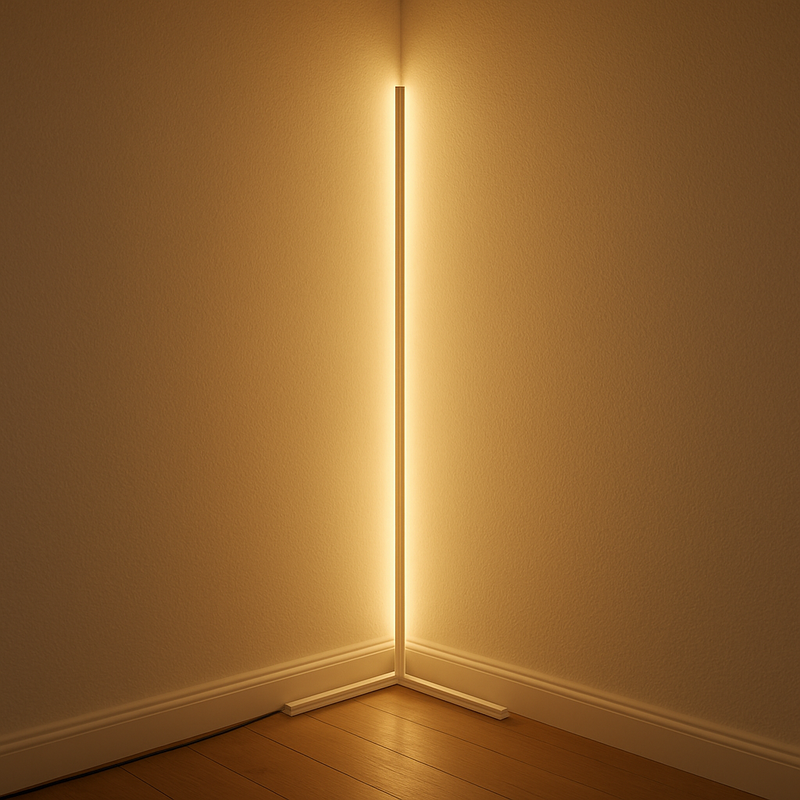 Modern Warm Glow Corner Light – Minimalist LED Lamp