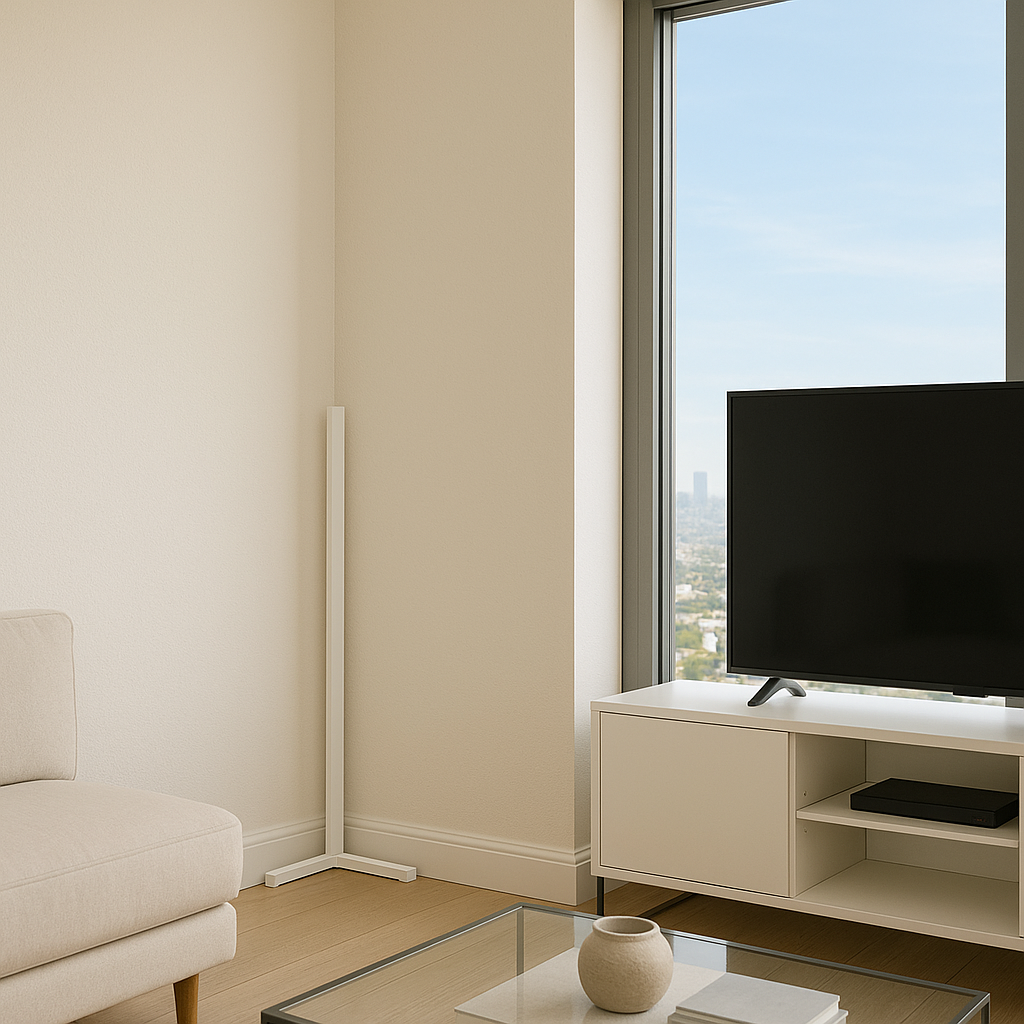 Modern Warm Glow Corner Light – Minimalist LED Lamp