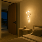 Sculpted LED Spiral Wall Lamp – Modern Ambient Light