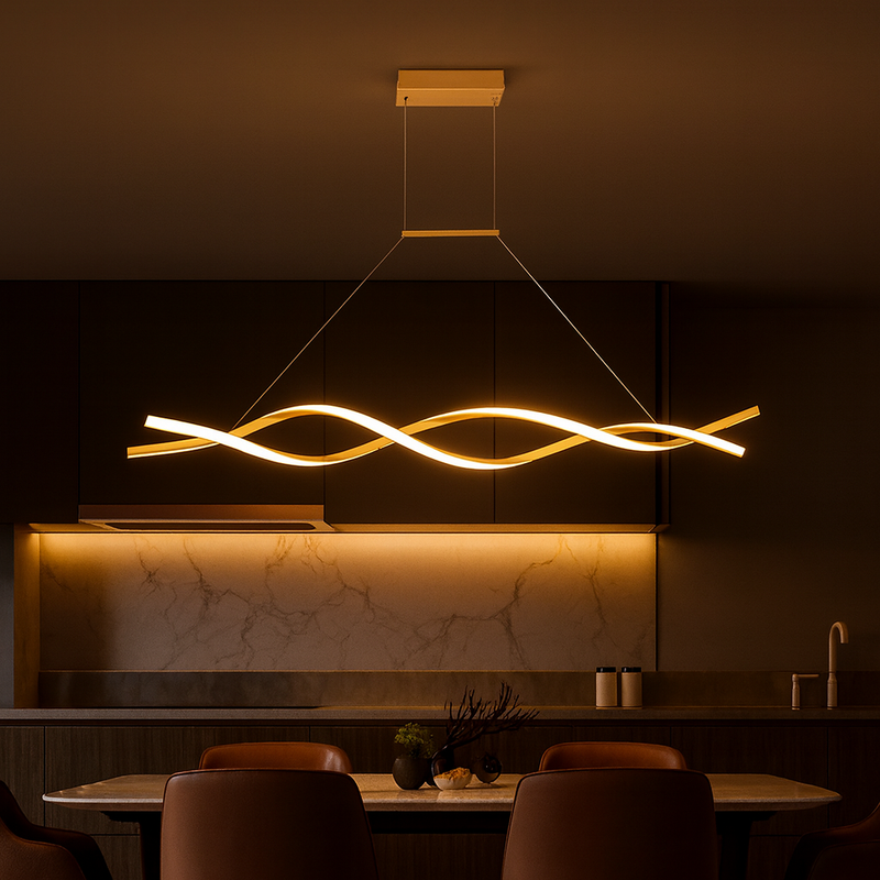 WaveLux Modern LED Chandelier