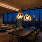 Sculpted Halo Pendant – Modern Organic Lighting