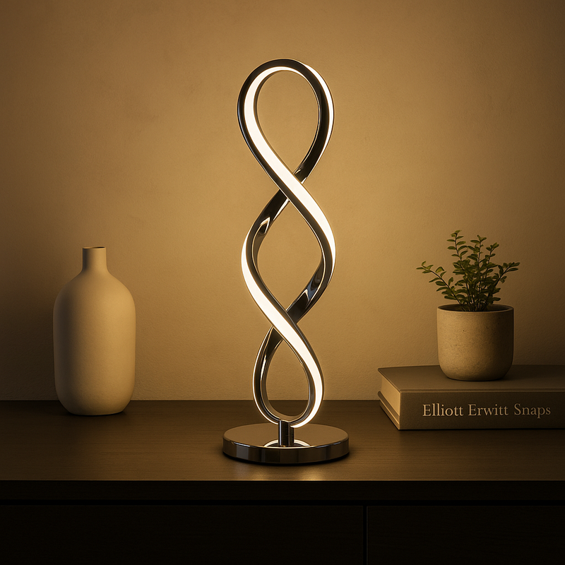 Luminous Twist LED Sculpture Lamp