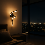 Sculpted LED Spiral Wall Lamp – Modern Ambient Light